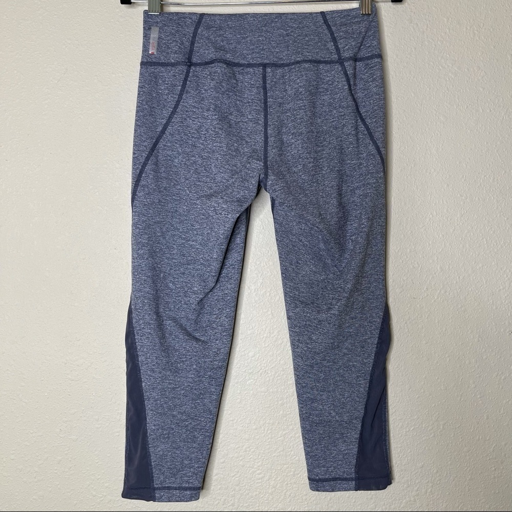 Zella Blue Mid Rise Crop Leggings